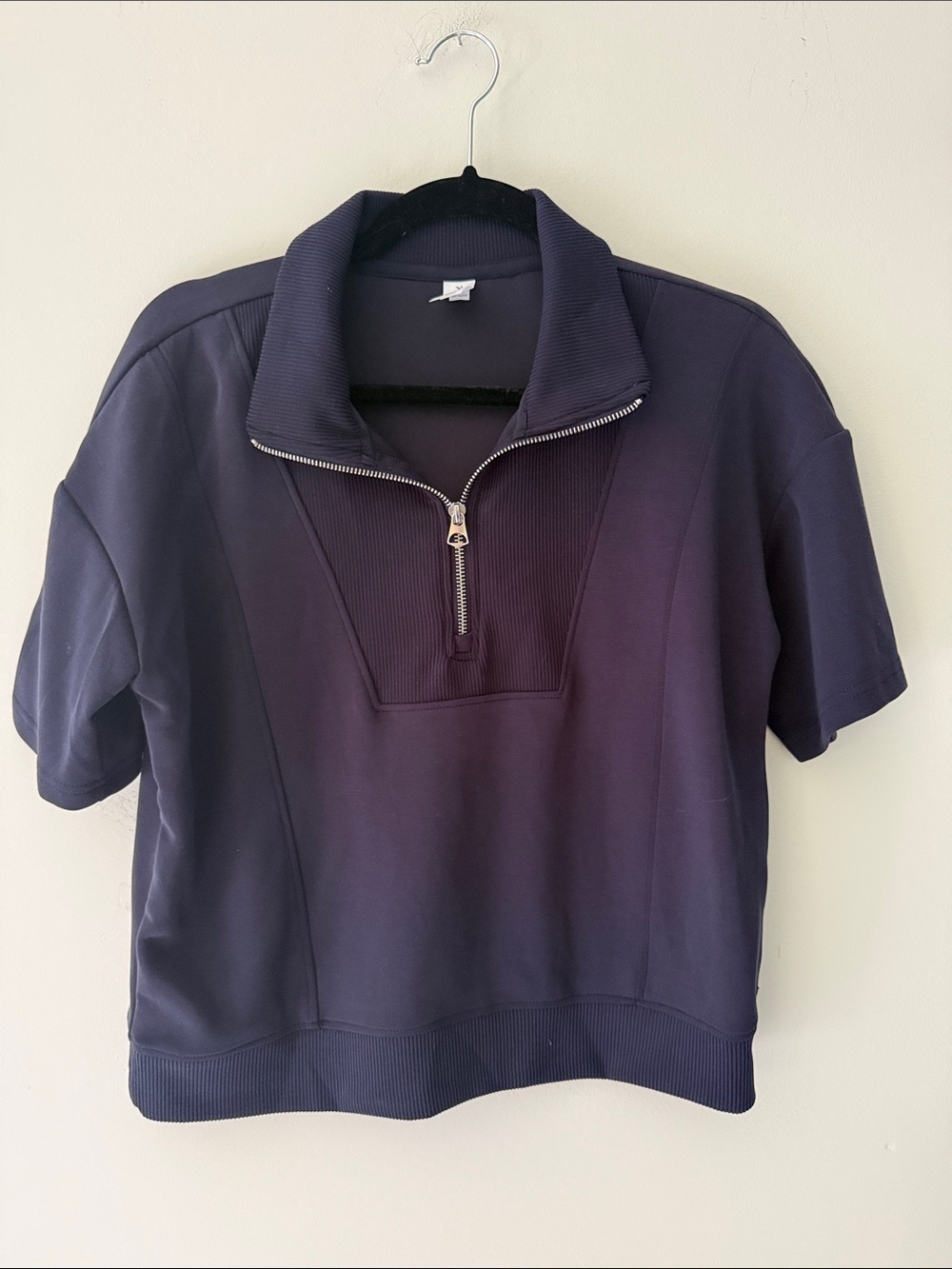 NWOT Yogalicious Half Zip Top